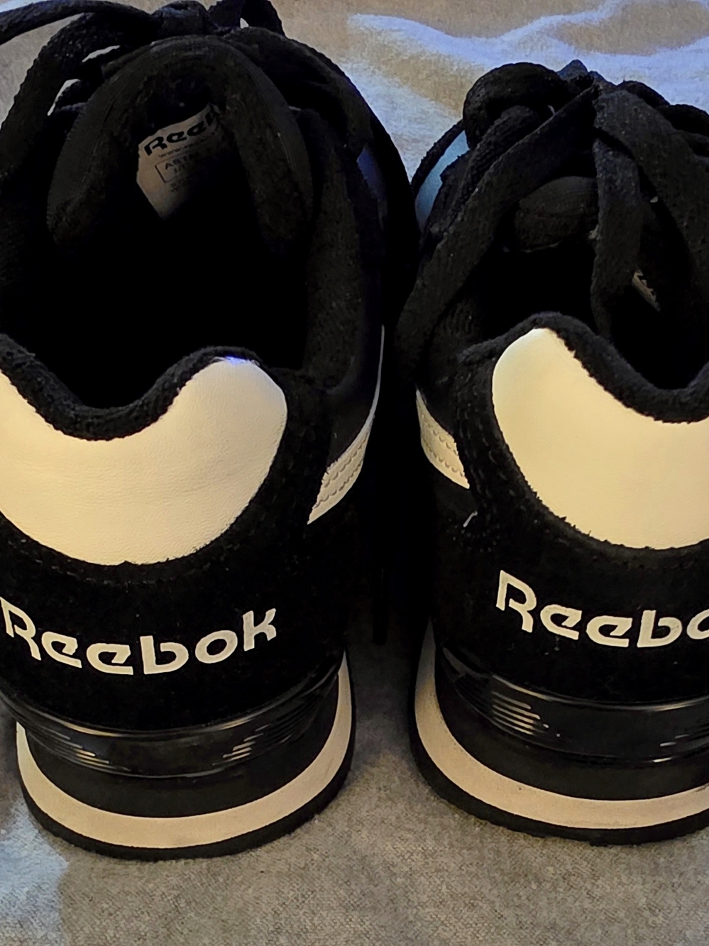 Reebok Kids Classic Black and White Sneakers